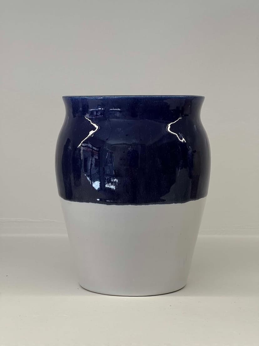Tall Blue Vase - Profile Angle